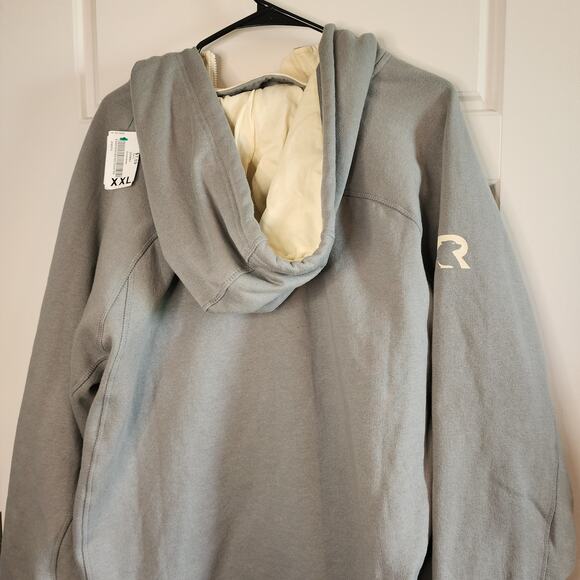 RTIC Outdoors Jacket Mens XXL Full Zip Hoodie Gray with Cream Lining - Picture 7 of 10